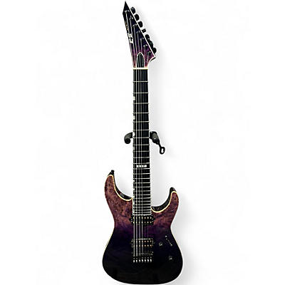 Used ESP E-II M-2 NT Purple Solid Body Electric Guitar