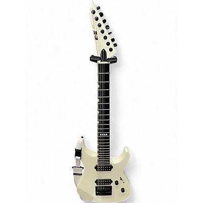 Used ESP E-II M-II 7B Baritone EverTune Electric Guitar Pearl White Solid Body Electric Guitar