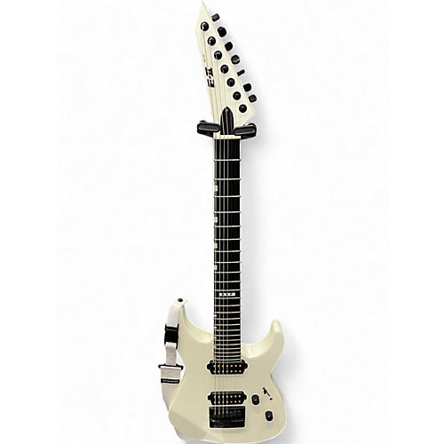 Used ESP E-II M-II 7B Baritone EverTune Electric Guitar Pearl White Solid Body Electric Guitar Pearl White