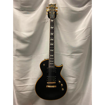 ESP Used ESP EC-1000 Deluxe Black And Gold Solid Body Electric Guitar