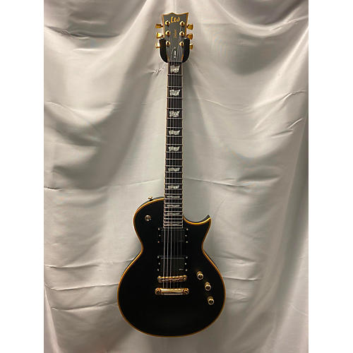 ESP Used ESP EC-1000 Deluxe Black And Gold Solid Body Electric Guitar Black and Gold