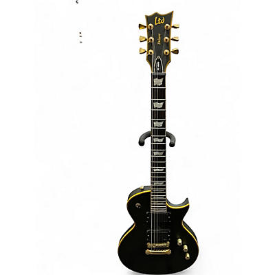 Used ESP EC1000 Black and Gold Solid Body Electric Guitar