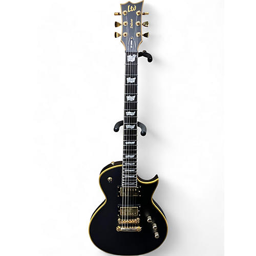 ESP Used ESP EC1000 Deluxe Black and Gold Solid Body Electric Guitar Black and Gold