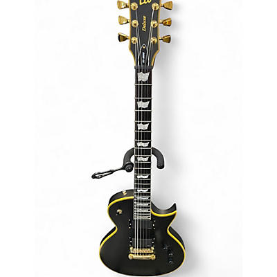 Used ESP EC1000 Deluxe Black and Gold Solid Body Electric Guitar