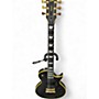 Used ESP EC1000 Deluxe Black and Gold Solid Body Electric Guitar Black and Gold