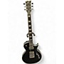 Used ESP EC1000 Deluxe Black and Silver Solid Body Electric Guitar Black and Silver