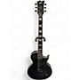Used ESP EC1000 Deluxe Black and White Solid Body Electric Guitar Black and White