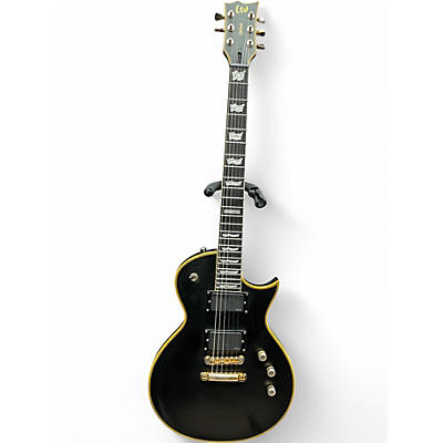 Used ESP EC1000 Deluxe Black and Yellow Solid Body Electric Guitar