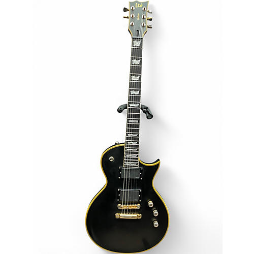 Used ESP EC1000 Deluxe Black and Yellow Solid Body Electric Guitar Black and Yellow