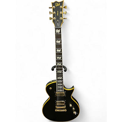 Used ESP EC1000 Deluxe Black and Yellow Solid Body Electric Guitar