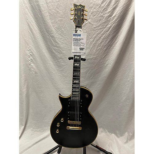 ESP Used ESP EC1000 Deluxe Left Handed Black Electric Guitar Black