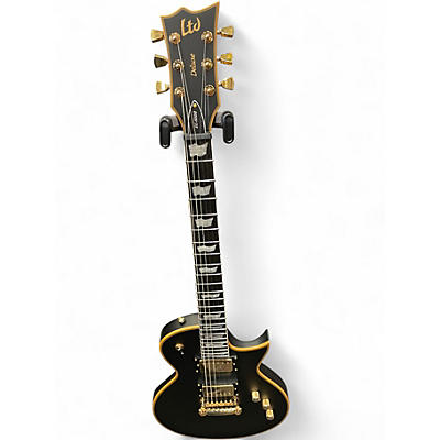 Used ESP EC1000 Deluxe Satin Black Solid Body Electric Guitar