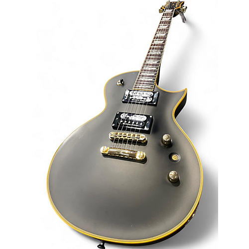 Used ESP EC1000 Deluxe Vintage Black Solid Body Electric Guitar Vintage Black