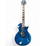 Used ESP EC1000 PIEZO Trans Blue Solid Body Electric Guitar Trans Blue