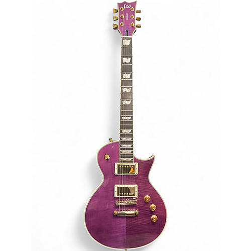 Used ESP EC1000 Trans Purple Solid Body Electric Guitar Trans Purple