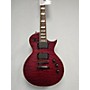 Used ESP Used ESP EC401QM Red Solid Body Electric Guitar Red