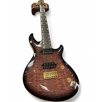 Used ESP ESP LTD JR-7  Quilt Fade Blue Sunburst Solid Body Electric Guitar