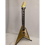 Used ESP Used ESP ESP LTD KH-V Kirk Hammett Signature Metallic Gold Solid Body Electric Guitar Metallic Gold