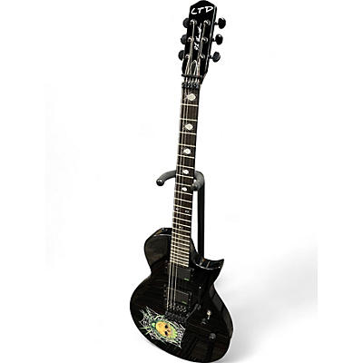 Used ESP ESP LTD Kirk Hammett KH-3 Spider 30th Anniversary Edition BLACK Solid Body Electric Guitar