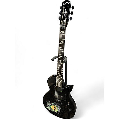Used ESP ESP LTD Kirk Hammett KH-3 Spider 30th Anniversary Edition BLACK Solid Body Electric Guitar BLACK