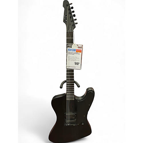 Used ESP ESP LTD PHOENIX BLACK METAL Black Solid Body Electric Guitar Black