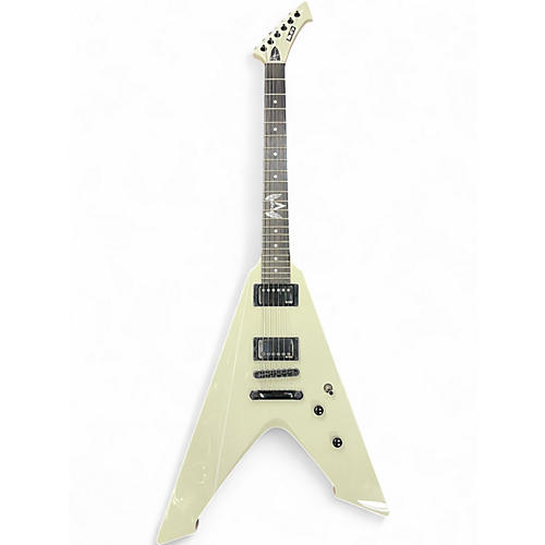 Used ESP ESP LTD Vulture James Hetfield Olympic White EMG Olympic White Solid Body Electric Guitar Olympic White