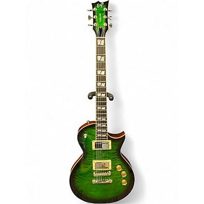 Used ESP ESP USA ECLIPSE 02/14/22 BIRTHDAY DARK GREEN SUNBURST Solid Body Electric Guitar