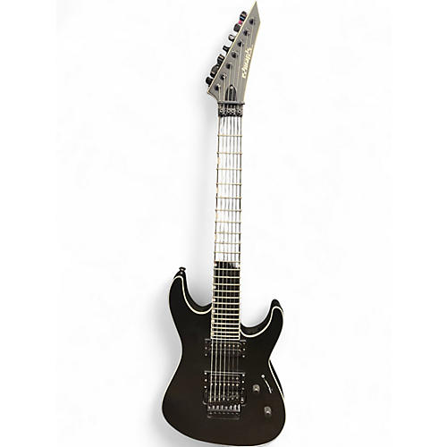 Used ESP Edwards Horizon 7 String Satin Black Solid Body Electric Guitar Satin Black