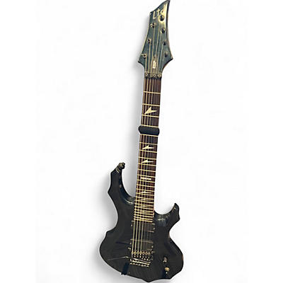 Used ESP F-207 METALLIC BLUE Solid Body Electric Guitar