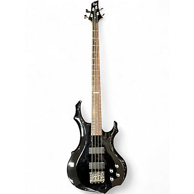 Used ESP F104 Black Electric Bass Guitar