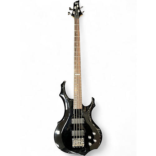 Used ESP F104 Black Electric Bass Guitar Black