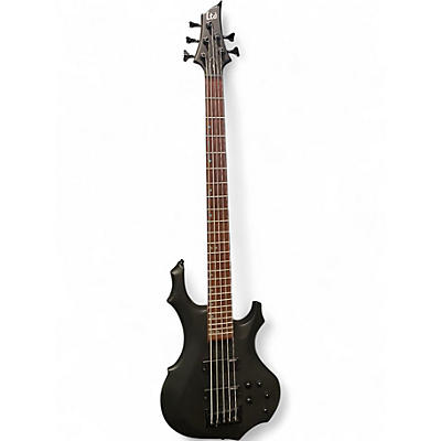 Used ESP F205 5 String black Electric Bass Guitar