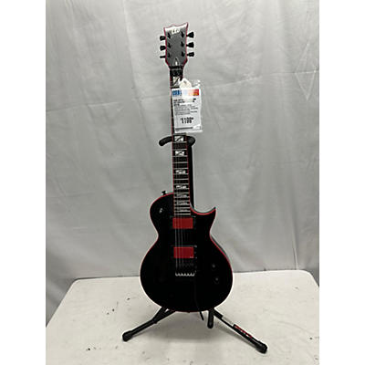 ESP Used ESP GH600 Black And Red Solid Body Electric Guitar