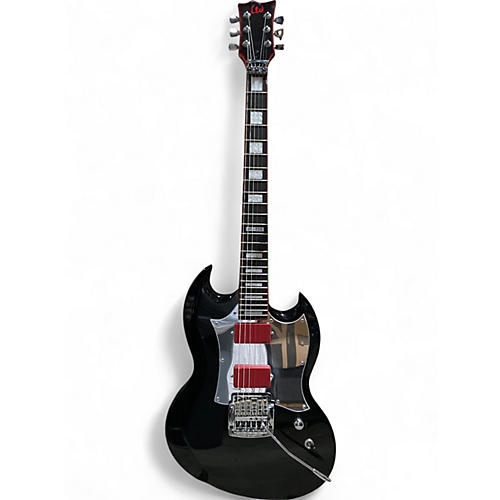 Used ESP GT-600 Glen Tipton Black Solid Body Electric Guitar Black