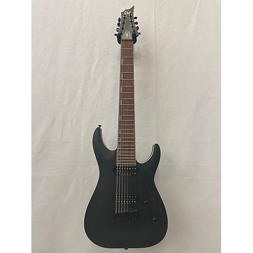 ESP Used ESP H-408B Matte Black Baritone Guitars matte black