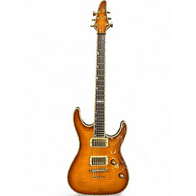 Used ESP H1000 Amber Cherry Sunburst Solid Body Electric Guitar