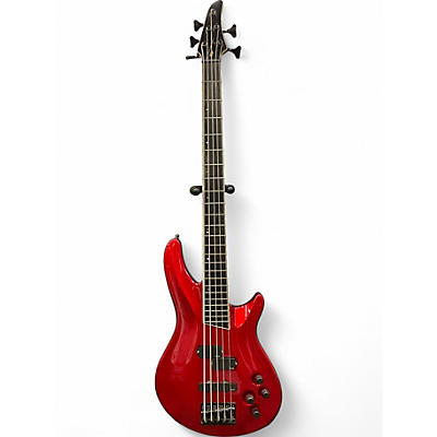 Used ESP HORIZON 5 STRING Candy Apple Red Electric Bass Guitar