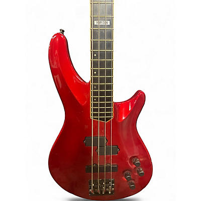 Used ESP HORIZON Candy Apple Red Electric Bass Guitar
