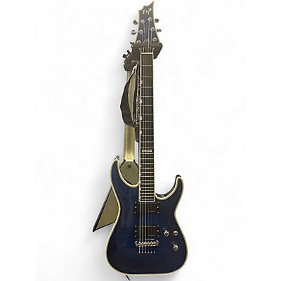 Used ESP Horizon NT II HRF Black Aqua Solid Body Electric Guitar