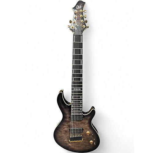 Used ESP JR608 2016 Faded Blue Sunburst Solid Body Electric Guitar Faded Blue Sunburst