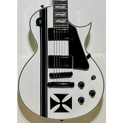 ESP Used ESP James Hetfield Iron Cross Alpine White Solid Body Electric Guitar Alpine White