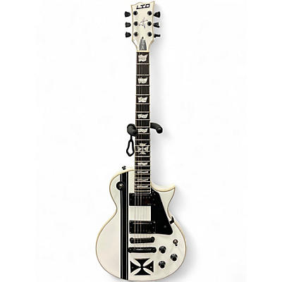 Used ESP James Hetfield Iron Cross White Solid Body Electric Guitar