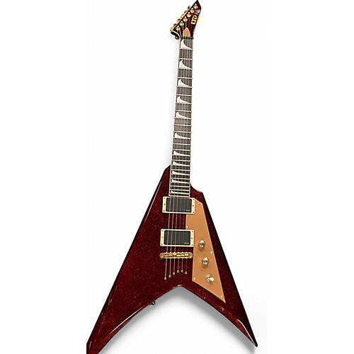 Used ESP KH-B  Ruby Red Sparkle Solid Body Electric Guitar Ruby Red Sparkle