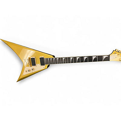 Used ESP KIRK HAMMET SIGNATURE V Metallic Gold Solid Body Electric Guitar