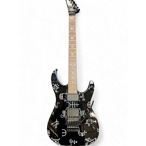 Used ESP KIRK HAMMETT DEMONOLOGY Black Solid Body Electric Guitar Black