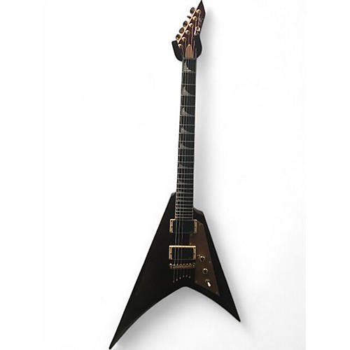 Used ESP Kirk Hammett Signature KH-V Chrome Red Metallic Solid Body Electric Guitar Chrome Red Metallic