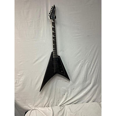 ESP Used ESP Kirk Hammett Signature KH-V Electric Guitar Black Sparkle Solid Body Electric Guitar