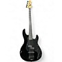 Used ESP LTD AP4 Black Metal Black Electric Bass Guitar Black