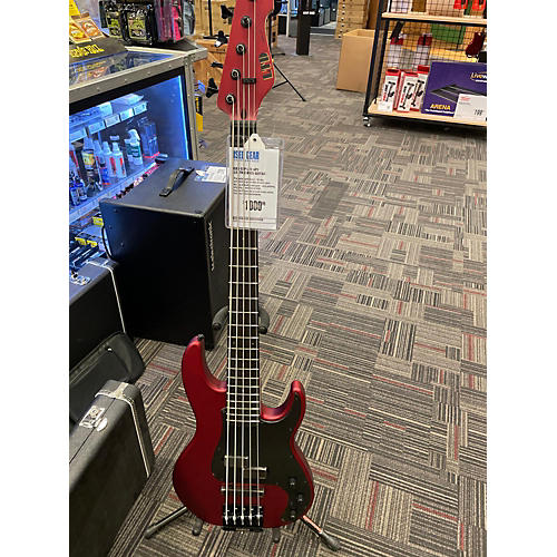 ESP Used ESP LTD AP5 Electric Bass Guitar Candy Apple Red