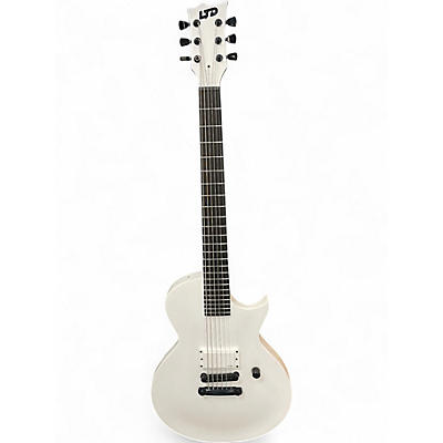 Used ESP LTD ARCTIC METAL ECLIPSE Snow White Solid Body Electric Guitar